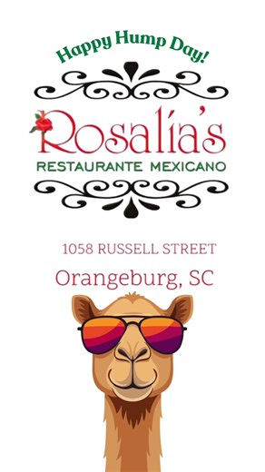We’re half-way to the weekend! Take a@Mid-week break at your favorite spot for the best Mexican food and drinks! Celebrate EVERYDAY! Delivery & Togo options available that fit your schedule! #orangeburgcountysc #claflinuniversity #OCTech #whatshappeningorangeburg #occhamberofcommerce