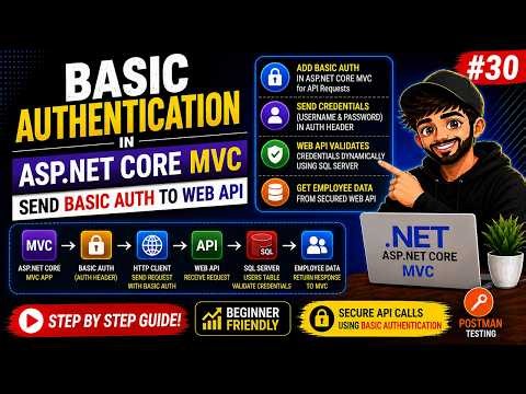 ASP.NET Core Tutorial: Basic Authentication in ASP.NET Core MVC with Web API