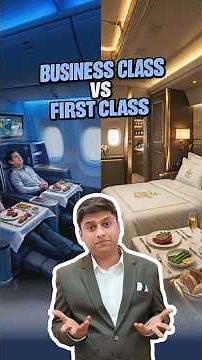 First Class vs Business Class ✈️ | Is First Class Really Worth It#firstclass #businessclass #flight