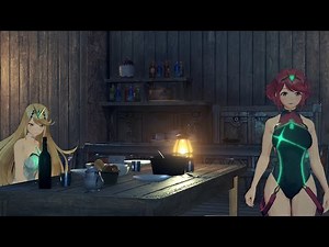 Rex Has Dinner with Pyra and Mythra... in Swimsuits (Japanese) | Xenoblade Chronicles 2