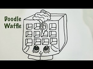 Doodle Waffle Drawing I Simple and Easy Step by Step Tutorial I Anyone can draw