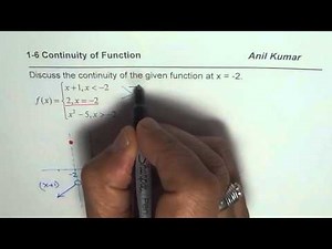 Continuity Test of Piecewise Function