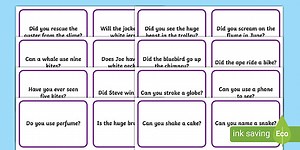 Phase 5 Split Digraph Yes/No Question Cards