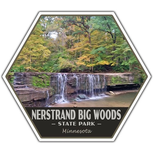 Nerstrand Big Woods State Park Sticker | Nerstrand Big Woods | Vinyl Sticker | 2.25" X 2" to 3.4" X 3.0" | Made in USA | Free Shipping - Etsy