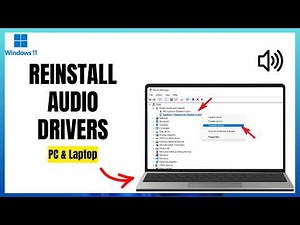 Fix No Audio Device Windows 11 | Reinstall Audio Drivers