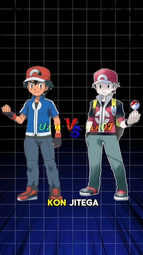 ash vs red who's win #pokemon #anime #ash