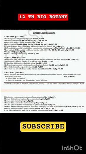 12 th bio botany important questions