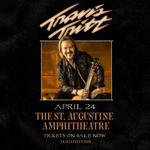 Travis Tritt is coming to The St. Augustine Amphitheatre on Apr 24! Get ready for a night of country hits like “It’s a Great Day to Be Alive” and “T-R-O-U-B-L-E”. Tickets are on sale– don’t miss it! | Travis Tritt