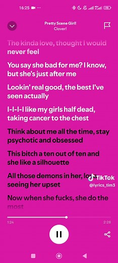 Clover! - Pretty Scene Girl Lyrics Video