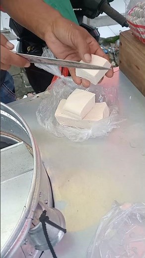 smart technique for cutting tofu cuanki around