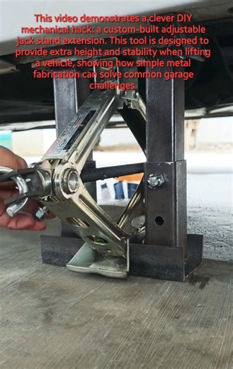 ​DIY Adjustable Car Jack Stand Hack! 🛠️🚗