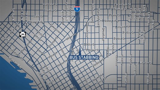Police search for suspect after stabbing on Seattle bus