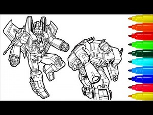ТRANSFORMERS # 7 Coloring Pages | Colouring Pages For Kids With Colored Markers