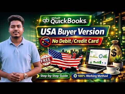 💳 How to do QuickBooks USA Version without Debit/Credit Card | Complete Bangla Accounting Tutorial