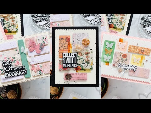 3 Cards, 1 Kit: Easy Collaged Cards Featuring Tim Holtz + Simon Says Stamp