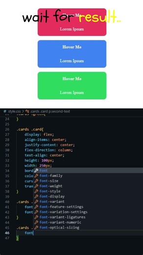 👌😇Card Hover Animation using HTML & CSS #webdevelopment #html #css #shorts