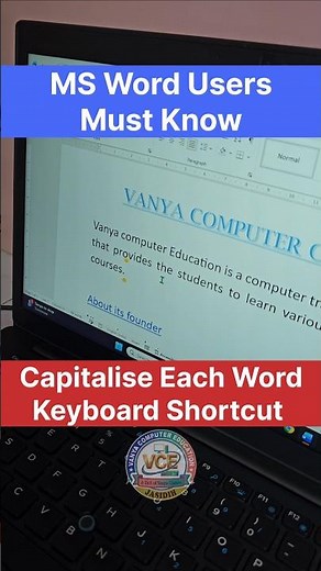 In MS word Make the 1st letter of each word capital using keyboard shortcut