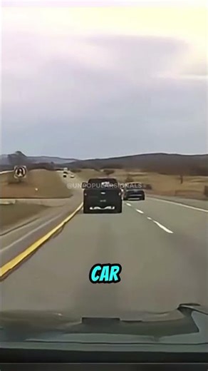 Cop Car Stops econds Away From Disaster...