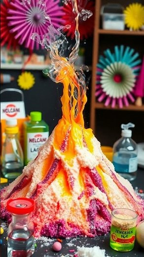 Baking Soda and Vinegar Volcano