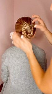 EASY BRAIDED BUN HAIRSTYLE ❤️ #hairtutorial #hairstyles | Mom Generations