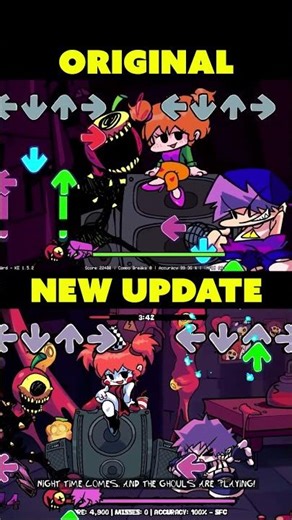 NEW SONG - Monster Lyrics New VS Original Versions 😭 [FNF D-Sides]