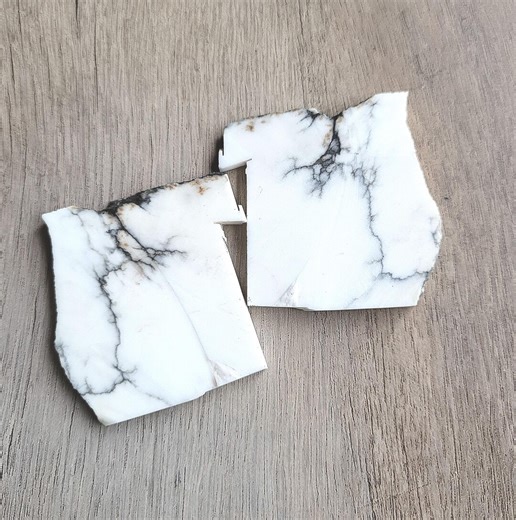 Howlite Slabs for Making Cabochons, Rough Howlite Stone Slab, Raw Natural Stone Slices #2218 - Etsy