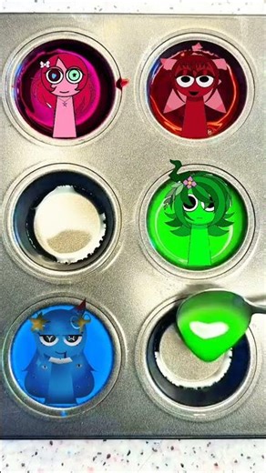 “Neon Burgundy Green Blue Magic with Sprunki ✨🔥”