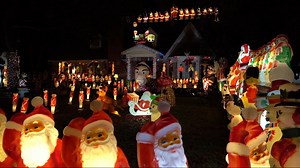 'Santa House' in University Park lights up despite homeowner facing a stroke this year
