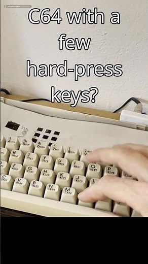 How to fix Commodore C64 keyboard rubber problems with ordinary paper #shorts #c64 #8bit