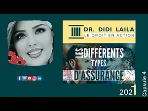 Les différents types d'assurance