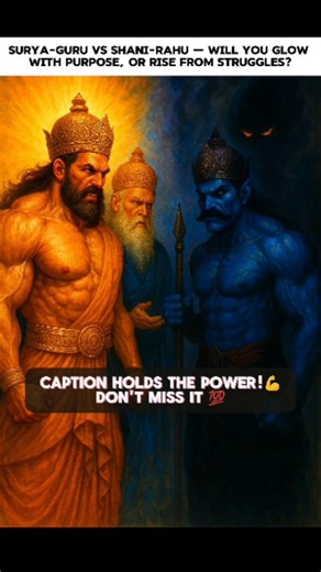 Rohitt Gulati on Instagram: "️ Surya & Guru VS 🪐 Shani & Rahu — Whom Do You Choose? ⚔️ In the world of Vedic astrology, certain planetary alliances shape powerful dynamics in your life. Surya (Sun) and Guru (Jupiter) together create a duo of divine guidance, clarity, and righteous leadership 👑✨. On the other side, Shanidev (Saturn) and Rahu form a team that challenges the ego and tests your limits through karma, delays, and illusions 🕳️⏳. This is a cosmic rivalry between light and shadow, tru