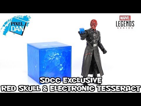 Marvel Legends Red Skull & Electronic Tesseract SDCC 2018 Exclusive Hasbro Figure Review