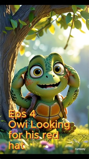 Eps 4. Owi Looking For His Red Hat #Owi #turtle #fypシ゚viral #viral #fypシ #ai