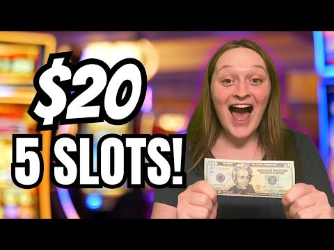 I Played Five Slot Machines Using The $20 Method And WON BIG!