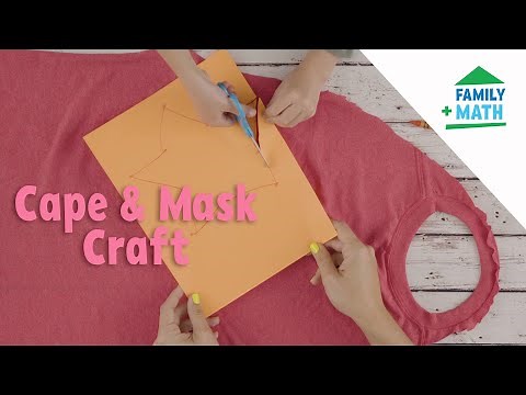How to Make a Superhero Cape and Mask from a T-shirt | Family Math | PBS SoCal
