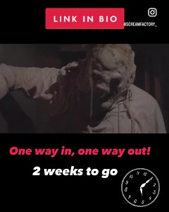 2K views · 12 reactions | Just over two weeks to go.. There is one way in and one way out to experience ALL our zones at once which means you won’t have a chance to catch your breath once you’re in! BOOK NOW  https://www.screamfactory.co.uk | Scream Factory | Facebook