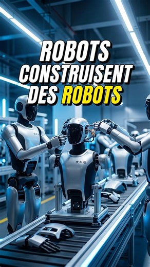 Incroyable : des robots construisent leurs propres frères #robotique #technologie #futur