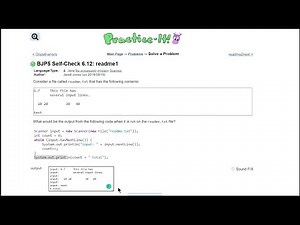 Java Practice It || 6.12 readme1 || file processing, scanner