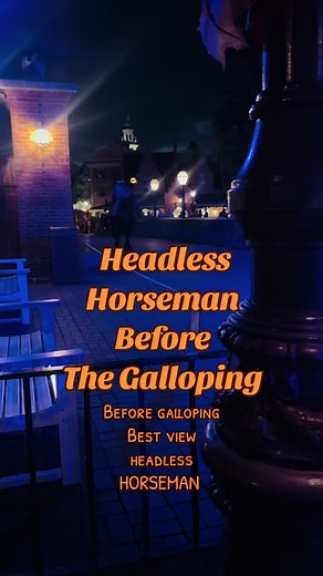 Headless Horseman Galloping on Main Street | Disney World 🎃🐎