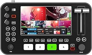 AVKANS NeoLive R2 Plus Video Switcher for Live Streaming, Video Audio Mixer hdmi Switcher 4 Channel Live Streaming Equipment