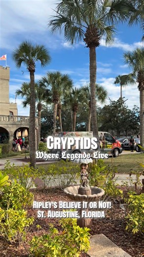 Cryptids: Where Legends Live is the newest exhibit at Ripley’s Believe It or Not!, celebrating the 75th anniversary of this Odditorium! The exhibition features creatures like Bigfoot, Nessie, Mothman and Chupacabra, fitting their tradition of showcasing unusual artifacts, myths and oddities — with this exhibit focusing specifically on legendary creatures from folklore and cryptozoology. Learn more at https://www.floridashistoriccoast.com/directory/ripleys-believe-it-or-not-museum/ Follow: Ripley