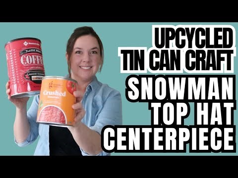 Upcycle Tin Cans into Cute Winter Decor