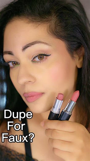 Sonia | Beauty Official 🇨🇦🩺💍 on Instagram: "Trying on @maccosmeticscanada @maccosmetics MAC “Sitting Pretty” to see if it’s a true dupe for MAC Faux! If you love those pinky-nude MAC lipsticks, this comparison is for you. Let me know which shade you think looks closer on my lips! 💄✨ Products in video: • MAC Lipstick – Sitting Pretty • MAC Lipstick – Faux #maclipstick #macfaux #macsittingpretty #lipstickdupe #nudelipstick #lipstickcomparison #makeupshorts #beautyshorts #lipstickreview #lipst