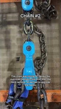 Break testing 3 different gr 100 chains for a client, won’t be sharing brands of chain unfortunately