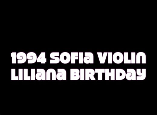 1994 Sofia Violin lesson & Lilian birthday Cape Cod