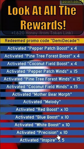 New Anniversary Codes! (Bee Swarm Simulator)