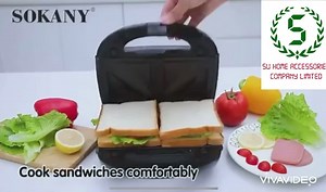 1.7K views · 50 reactions | Sokany sandwich and waffle maker劉䀘...
