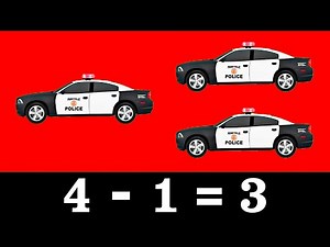 Street Vehicle Math - Lesson 2: Subtraction - Organic Learning for Kids