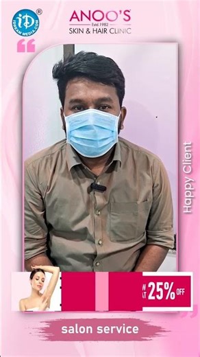 Anoos Skin & Hair Clinic Happy Client about Hair Styling Service | #idream