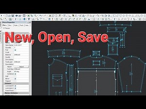 Optitex PDS New, Open, Save